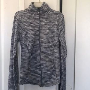 Grey sports zip up jacket